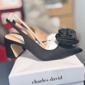 New in Box Charles David Black Women's Block Heel Size 6.5